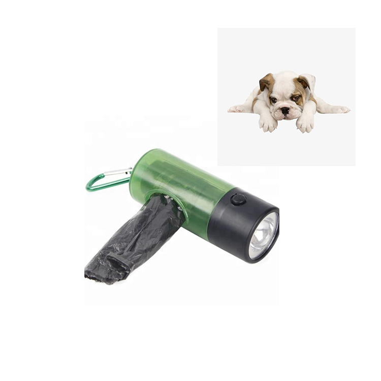 Waste Bags Dispenser with LED Flashlight,Pet Dog Poop Waste Bags