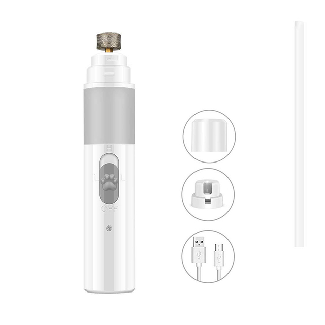 Puppy Pet Dog Toenail Painless Electric Perfect Paws Nail Trimmer with Light