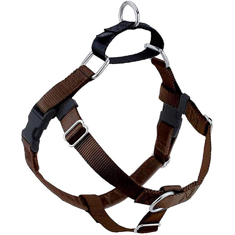 Adjustable Dog Harness Leather Dog Backpack Harness Reversible