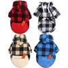 Autumn And Winter New Plaid Zipper Pocket Weiwang Big Dog Pet Clothes