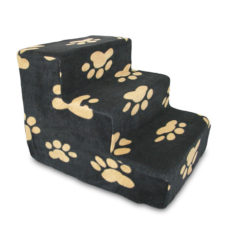 High Quality Memory Foam Pet Stairs with Removable Fleece Cover 