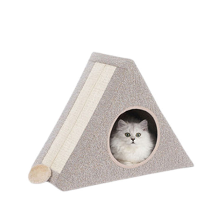 Triangle Shape Pet Cat House Cat Scratcher House Cat Box House