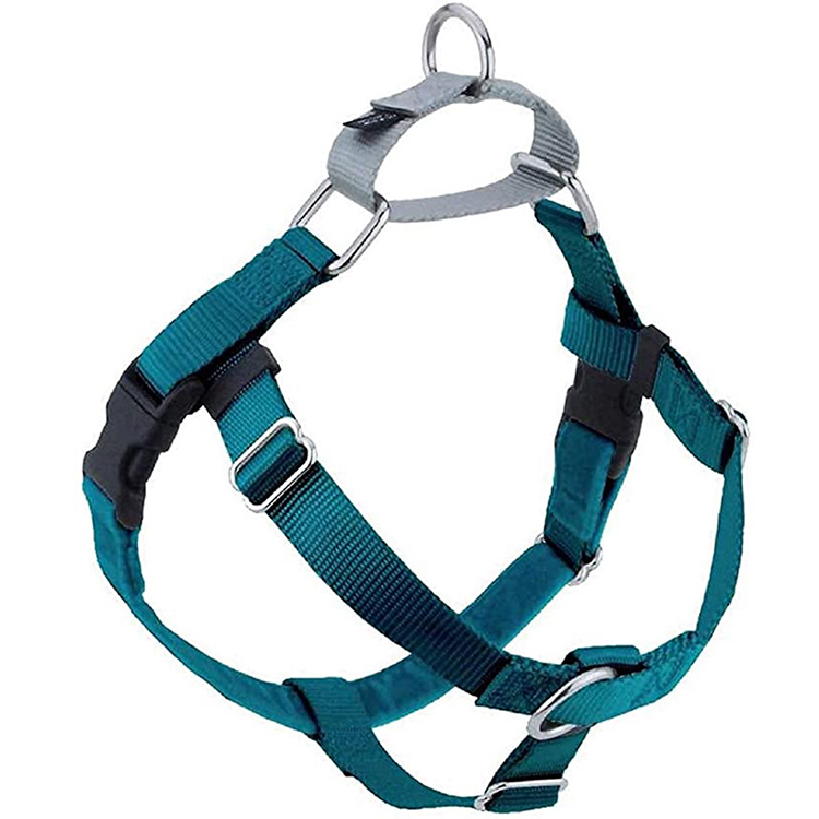 Adjustable Dog Harness Leather Dog Backpack Harness Reversible