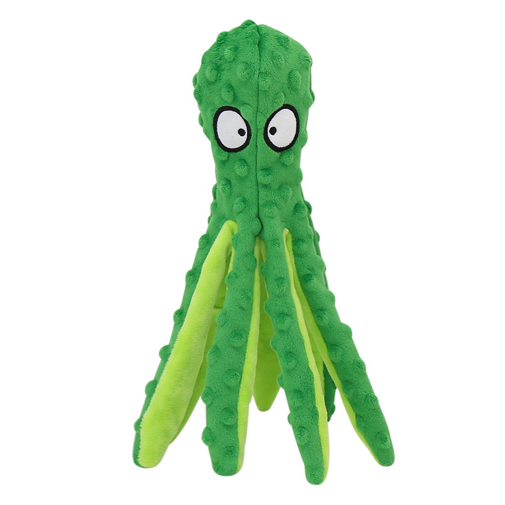 Dog Educational, Bite Resistant And Vocal Toys Octopus Plush Toys