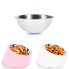 Stainless Steel Pet Bowl with Tilting Bowl Feeding Bowl