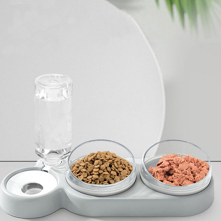 Beautiful Plastic Waterproof Nozzle Double Use Three Bowl Automatic Water Feeder