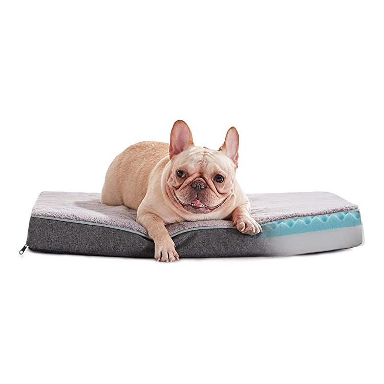 Light Grey Softy Comfortable Easy To Keep Cool, Calm Dog Bed