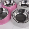 Stainless Steel Circle Practical Solid Pet Feeding Bowl