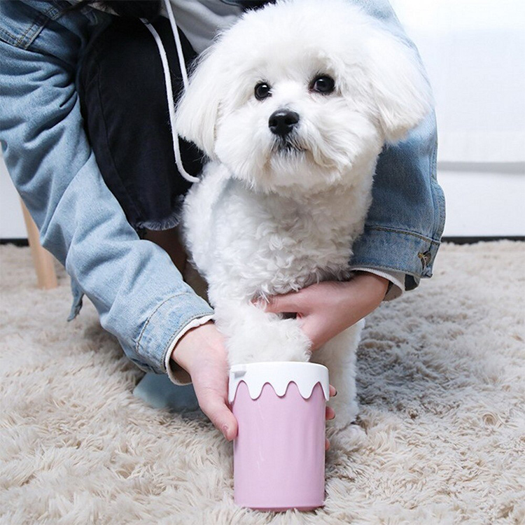 Pet Cat Dog Foot Wash Clean Cup Silicone Pet Wash Cup