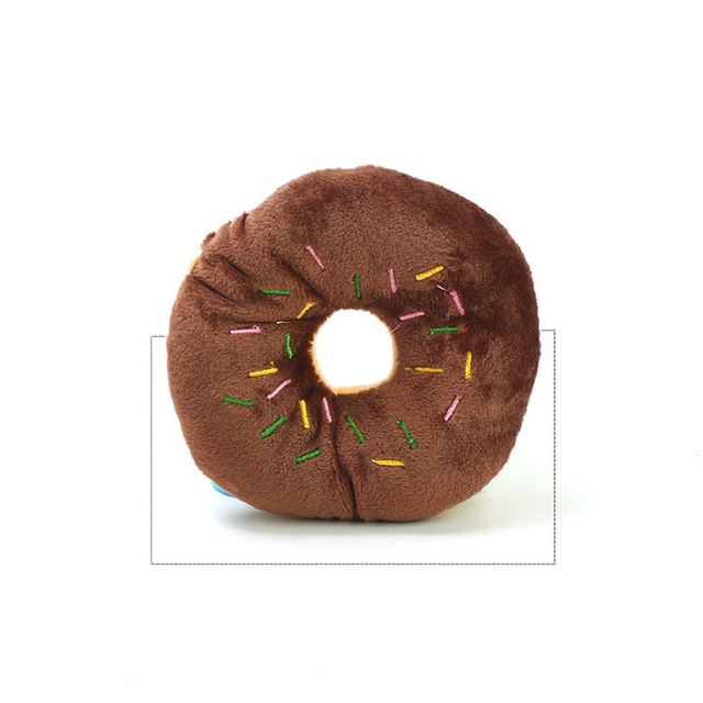 Stuffed Animals Tough Plush Stuffed Puppy Toy Doughnut Shaped Stuffed Dog Toy